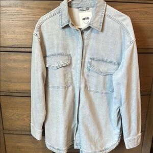 aerie-Light Blue Denim Shirt